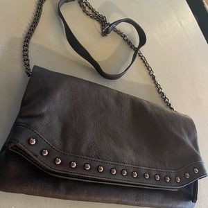Aldo black studded clutch/crossbody
